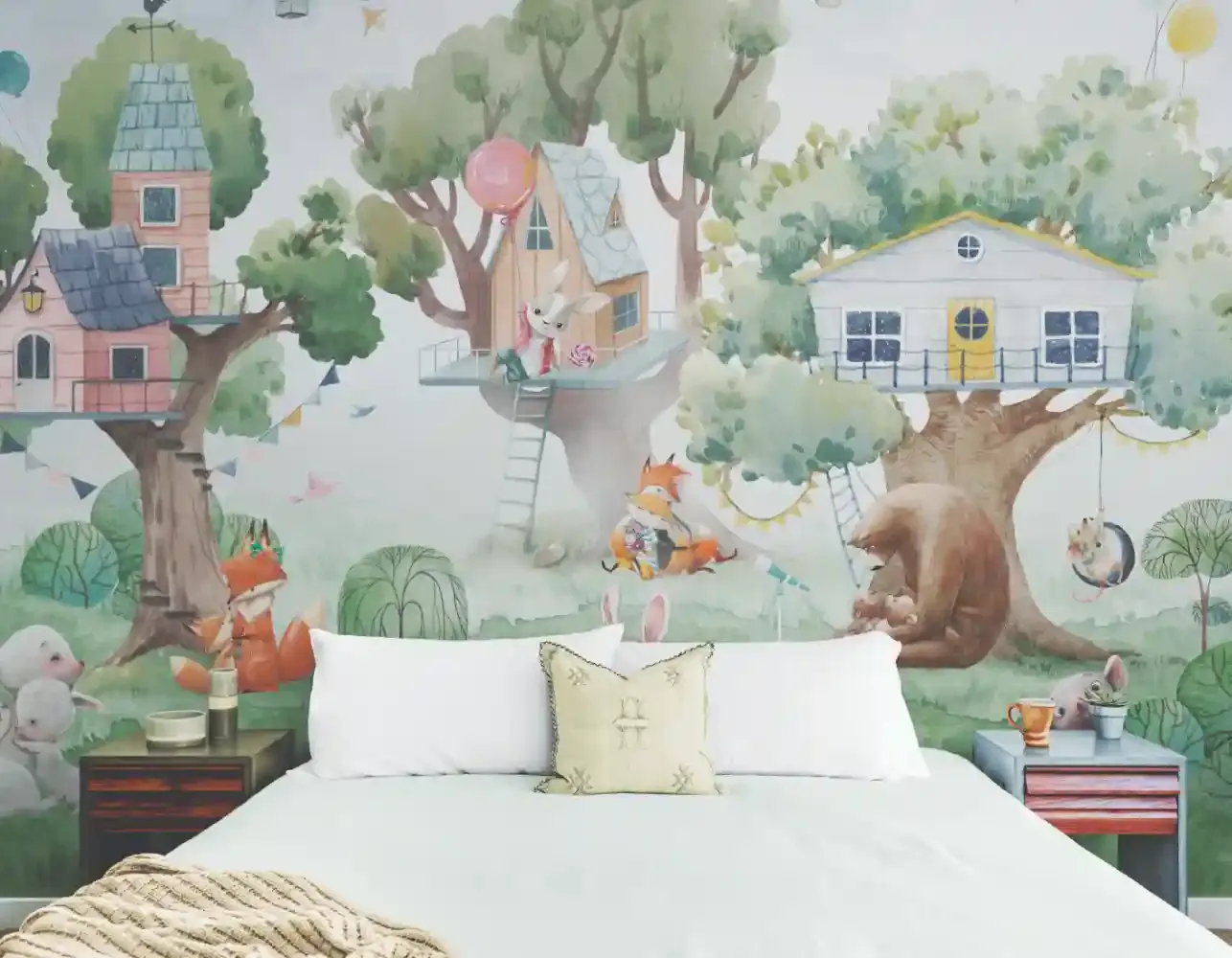 Treetop Castles Room scene